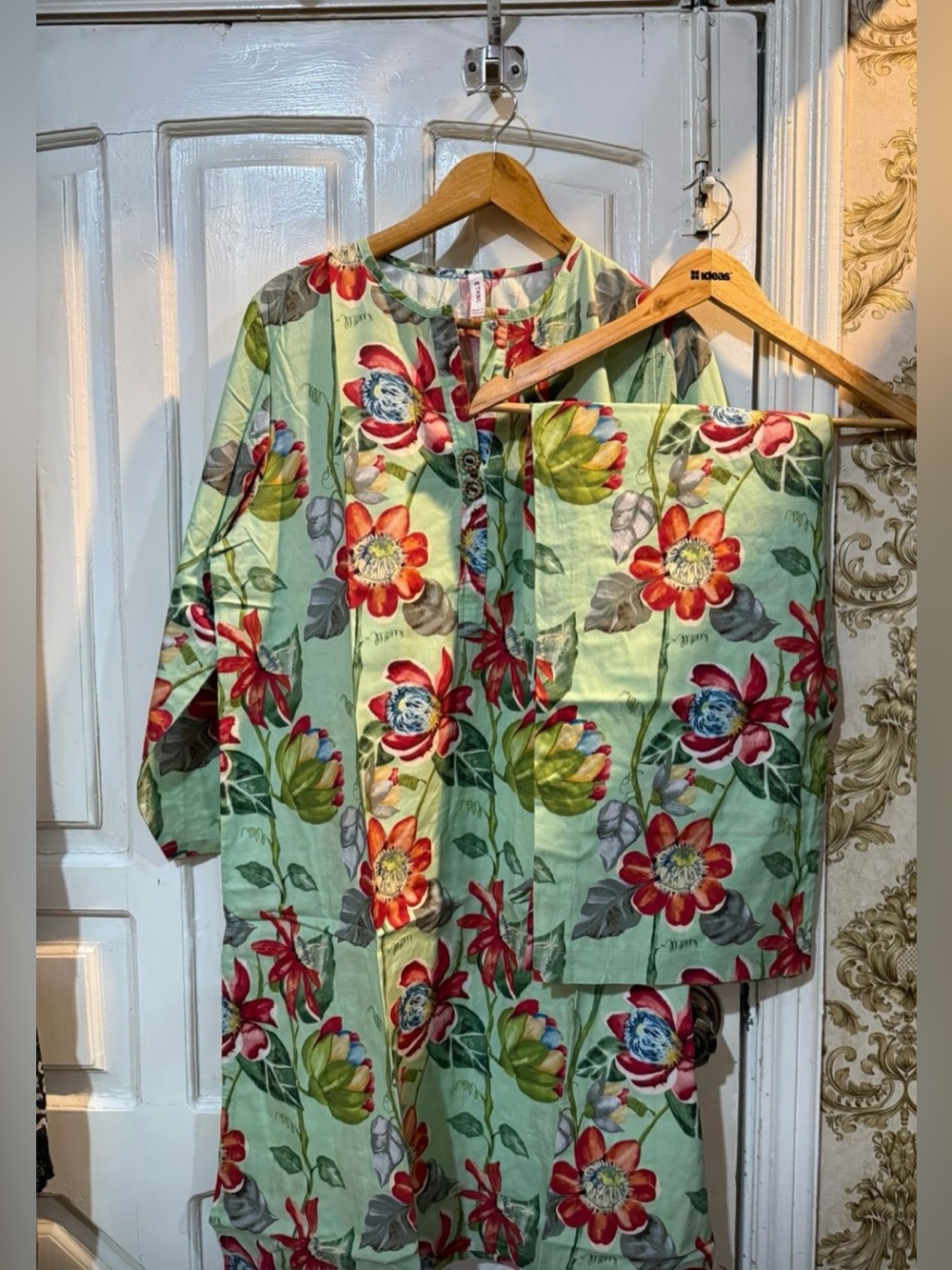 Floral Mint Green Women's dress brand Ethnc